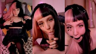 Эта сучка плохо себя вела, и я заткнул ей рот кляпом, трахнул ее и кончил на ее красивое личико порно